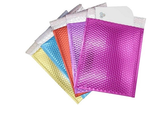 جلامور A4 Metallic Bubble Mailers Pantone LDPE Coloured Bubble Wrap Mailers